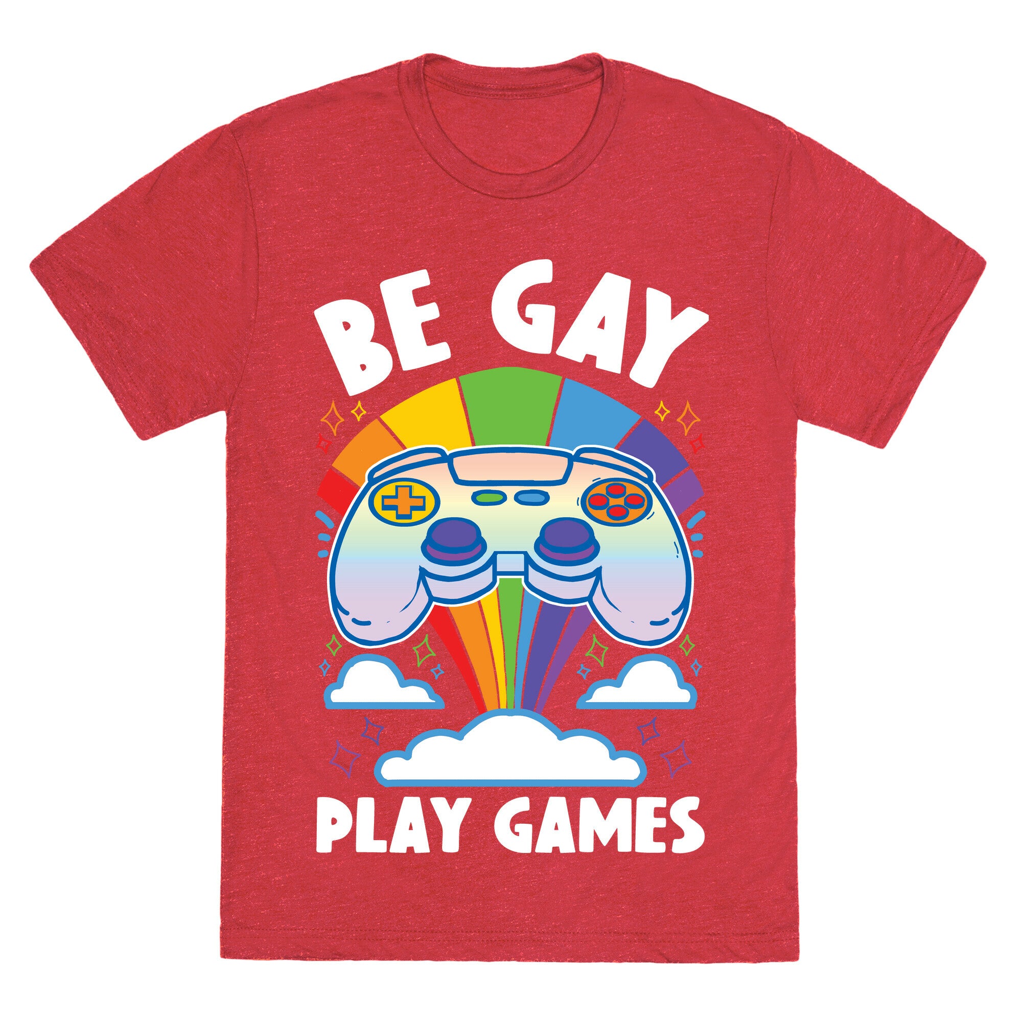Be Gay Play Games Unisex Triblend Tee